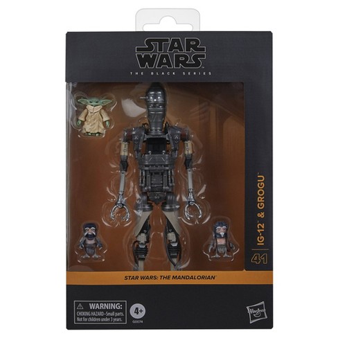 Star Wars: The Mandalorian IG-12 and Grogu Black Series Action Figure Set