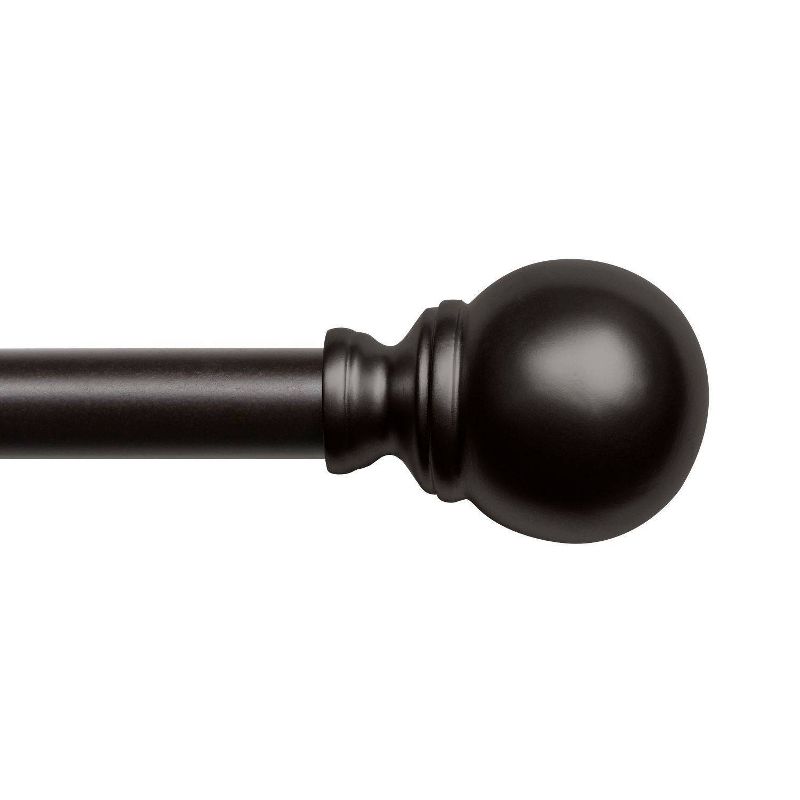 Adjustable Sphere Curtain Rod and Coordinating Finial Set - Exclusive Home, 3 of 8