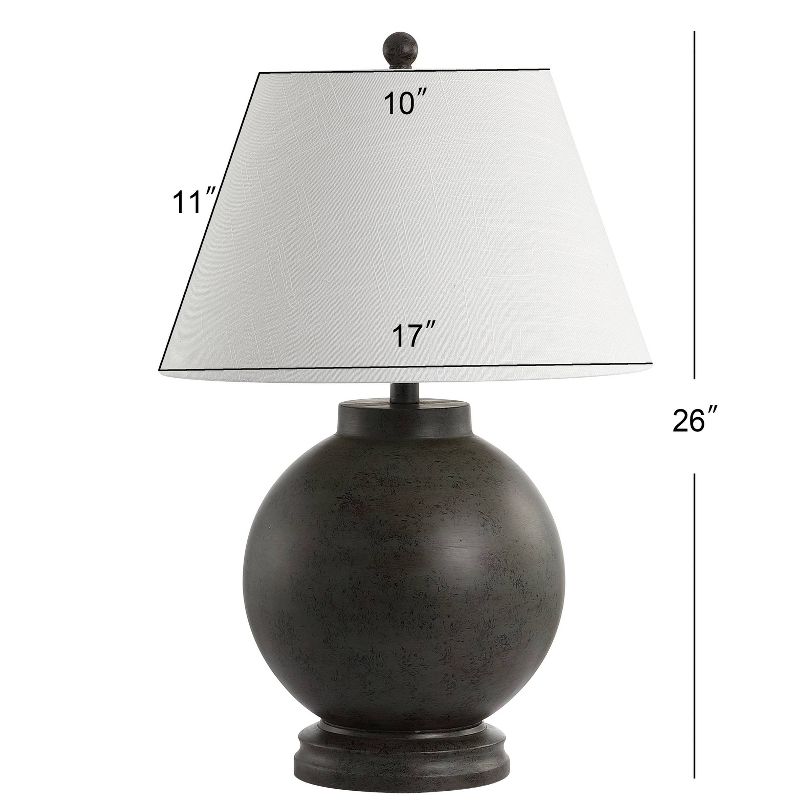 26&#34; Sophie Resin Table Lamp (Includes LED Light Bulb) Gray - JONATHAN Y, 5 of 7