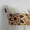 Slickblue Linen Patchwork Floor Cushion - Decorative Throw Pillow, 19.7"x19.7", 6 Design Choices, Machine Washable - 2 of 4