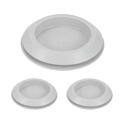 Unique Bargains Rubber Corrosion-Resistant Silicone Snap-in Locking Hole Plugs Gray