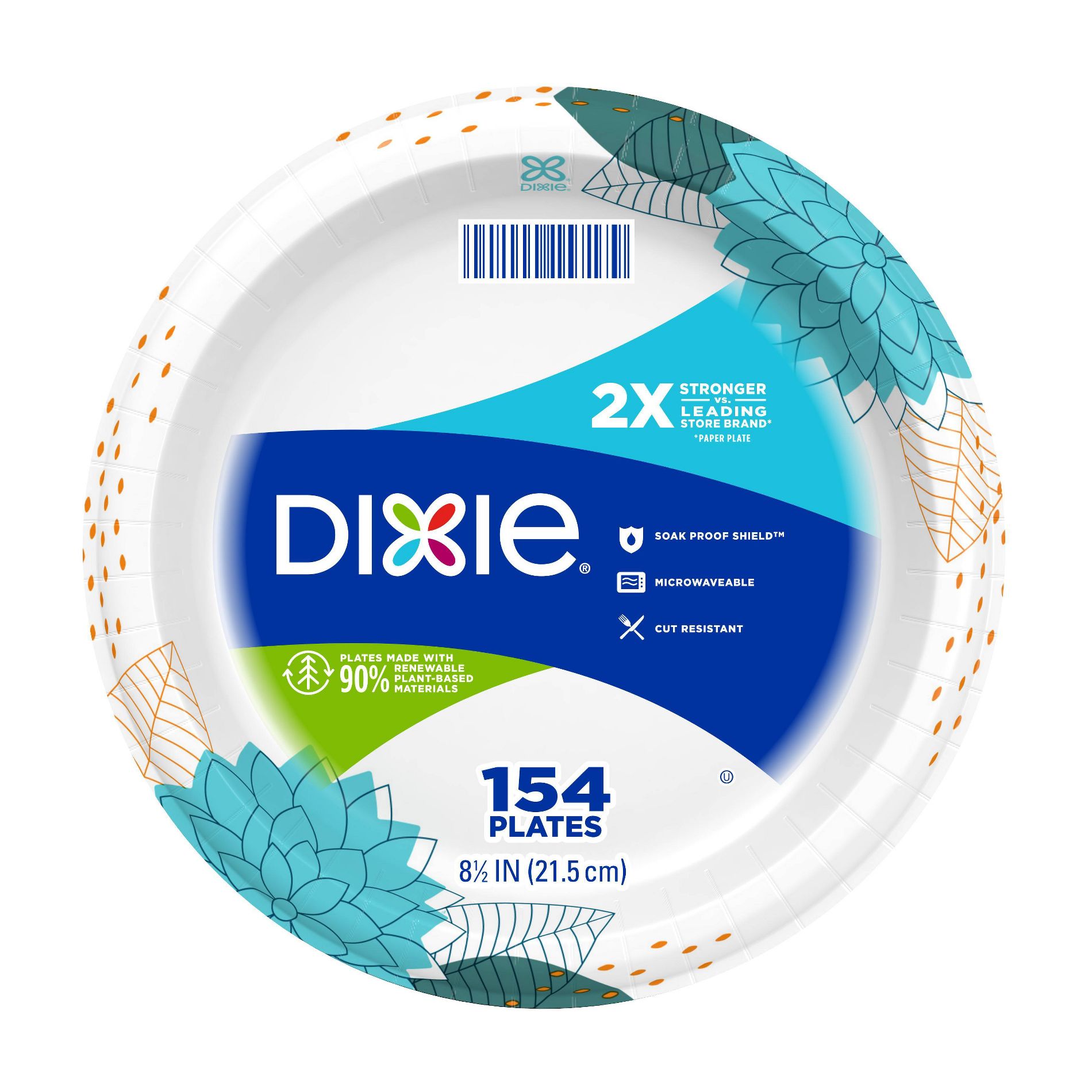 Dixie Everyday Dinner Paper Plates 8.5"