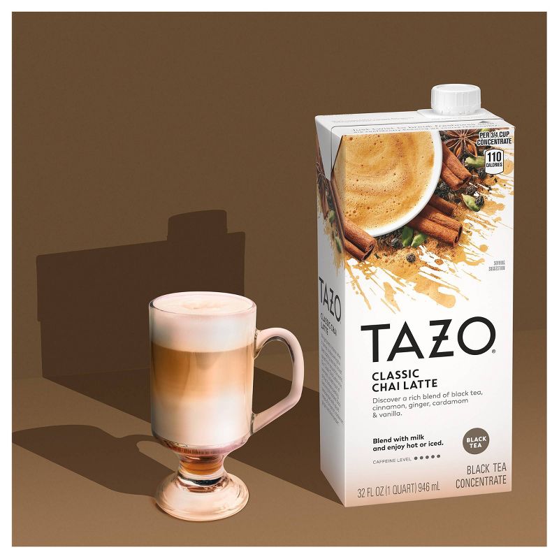 Tazo Organic Tea Latte Chai Black Tea - 32 fl oz, 6 of 9