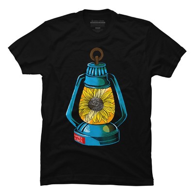 Men's Design By Humans Lantern Powered By Summer Sunflower By besteehouwer T-Shirt