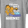 Women's - Garfield - I'll Rise But Won't Shine Short Sleeve Graphic T-Shirt - 2 of 4