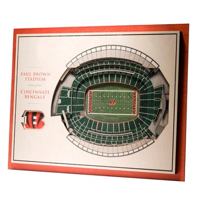 NFL Cincinnati Bengals 5-Layer StadiumViews 3D Wall Art