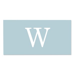 Personalization Mall Simple Initial Personalized Beach Towel, Powder Blue - 1 of 2