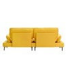 GlasFlength Morden Leisure Loveseat Sofa with Cushioned Support for Contempoary Living Room, Hall, Yellow,89”*30.31”*33.85" - 4 of 4