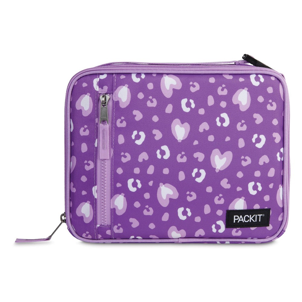 Photos - Serving Pieces PACKiT Freezable Classic Lunch Box - Leopard Hearts Purple 