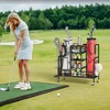 Arceso 36 Inch Golf Bag Organizer, Golf Storage Organizer for Garage with Wheels,  Golf Clubs, Golf Equipment Accessories - 4 of 4