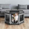 Large Dog Playpen 44.1 x 44.1 x 24.4 Inches - Octagon Dog Crate with PVC Frame, Oxford Fabric Fence, Breathable Mesh, Double Openings - 2 of 4