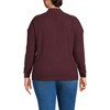 Lands' End Women's Long Sleeve Waffle Shawl Collar Henley - 2 of 4