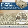 Non-Slip Non-Shedding Washable Rug - Low Pile Traditional Distressed Retro Carpet Soft Floral Print Mat for Dining Room Bathroom Kitchen - 4 of 4