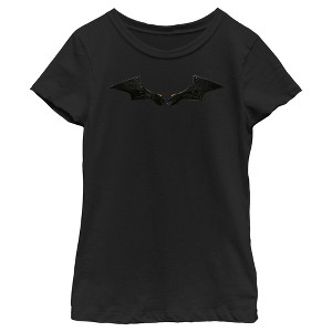 Girl's The Batman Black Armor Batarang T-Shirt - 1 of 4