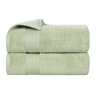 Classic Zero Twist Cotton Medium Weight Ultra-Soft Absorbent Towel Set by Blue Nile Mills