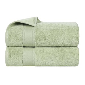 Classic Zero Twist Cotton Medium Weight Ultra-Soft Absorbent Towel Set by Blue Nile Mills - 1 of 4