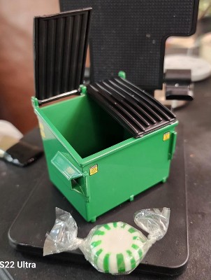 Modellino In Scala 1/34 Cassonetto Rifiuti Verde First Gear – Diecast, 90-0593