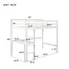 NicBex Full/Queen Size Wood Loft Bed with Built-in Desk,Safety Guardrails and Ladder for Kids Teens Adults - 3 of 4