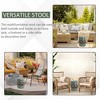 CAVINAS 14"x17" Cooler Side Table Outdoor, Ceramic Bistro Table Outdoor, Modern Gardening Tables for Outdoors - 2 of 4