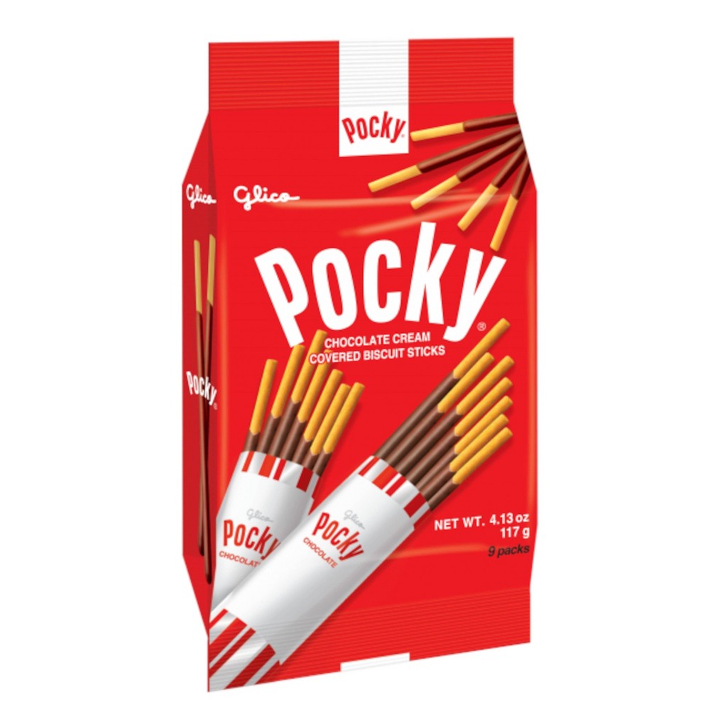 GLICO, POCKY, CHOCOLATE CREAM COVERED BISCUIT STICKS