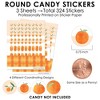 Big Dot of Happiness Little Clementine - Orange Citrus Baby Shower and Birthday Party Small Round Candy Stickers - Party Favor Labels - 324 Count - 3 of 4