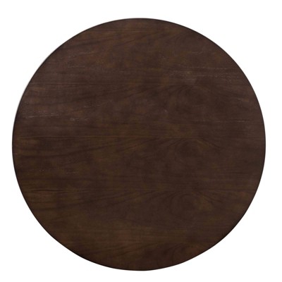 Tupelo Mid-Century Modern Round Cherry Walnut Dining Table