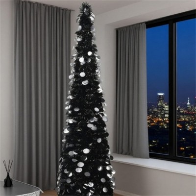 Syemin Artificial Trees 6FT Artificial Christmas Tree, Artificial Hinged Spruce Christmas Tree 950 Branches Christmas Tree, Green, 13"*13"*60"