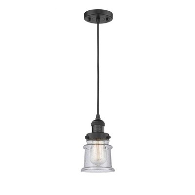 Canton - 1 Light Cord Hung Mini Pendant In Industrial Style-10 Inches Tall and 5.25 Inches Wide