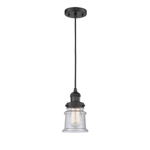 Canton - 1 Light Cord Hung Mini Pendant In Industrial Style-10 Inches Tall and 5.25 Inches Wide - 1 of 1