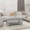 vidaXL Coffee Table White Engineered wood Storage Coffee Table - 2 of 4