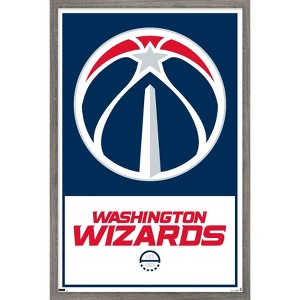 Trends International NBA Washington Wizards - Logo 21 Framed Wall Poster Prints - 1 of 4