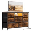 Dresser TV Stand, 8 Dresser TV Stand for 55” TV, Long Dresser for Bedroom with Power Outlets & LED Lights - 2 of 4