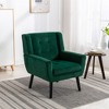 NicBex Velvet Accent Chair Modern Upholstered Armchair with Metal Legs,Side Chair with Lounge Seat for Living Room,Bedroom - 2 of 4
