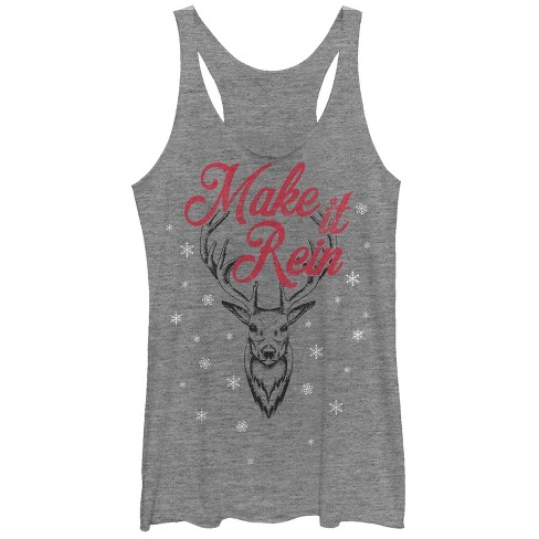 Women's Lost Gods Christmas Make it Reindeer Racerback Tank Top - image 1 of 3