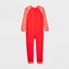 Kids' 2pk Adaptive Reversible Pajamas - Cat & Jack™ Coral Red/Lavender - 3 of 4