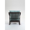 CIPACHO woven fabric  Mid Century Modern Accent Chairs Comfy Upholstered Glider Arm Chair with Solid Wood for Living Room Bedroom Balcony - 4 of 4