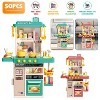 Babyluv"Interactive Kids Kitchen Play Set with 50Pcs Cookware, Lights & Sounds for Boys and Girls 3+"Green - 4 of 4