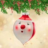 Christopher Radko 4.0 Inch Santa Face Shiny Brite Tree Ornaments - 2 of 4