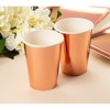Juvale 36 Pack Rose Gold Paper Cups Disposable for Wedding, Baby Shower, Engagement Party, 12 oz - 3 of 4