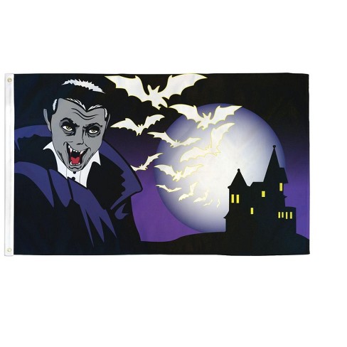 Maison 3'x5' Ft Halloween Vampire Flag Perfect For Outdoor & Indoor Use - image 1 of 3