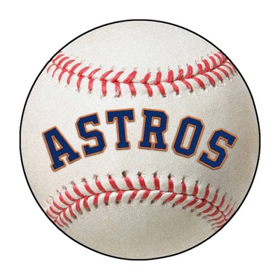 MLB Houston Astros 27"x27" Script Roundel Rug