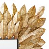 Metal Leaf Radial Wall Mirror Brown - Olivia & May: Rustic Square No Assembly Required - image 4 of 4