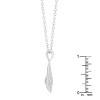Slickblue Sparkling Teardrop CZ Necklace – .66 Ct Pave Setting, Rhodium Plated, Timeless Jewelry - 3 of 4