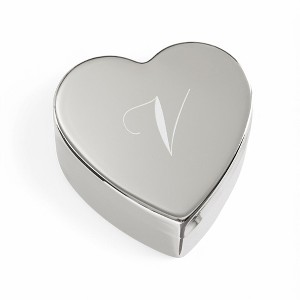 Classic Celebrations Personalized Silver Heart Keepsake Box - 1 of 2