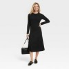 Women's Long Sleeve Midi Ribbed Sweater Dress - A New Day™ - 3 of 3