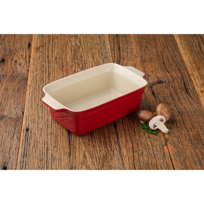 1.5qt Rectangle Stoneware Loaf Dish Cream - Figmint™