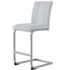 PAGED Bucket Bar Stools Set of 4, Modern Counter Height Bar Chair with Low Back and Metal Footrest for Bar, Kitchen, Dining Room - 3 of 4