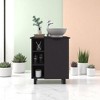 24" Bathroom Vanity with Integrated Sink – Modern Freestanding Cabinet with Open Shelves and Storage, No Faucet Included - 3 of 4