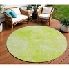 Artichoke Green And Lime Green Nautical Washable Indoor Outdoor Area Rug - 2 of 4