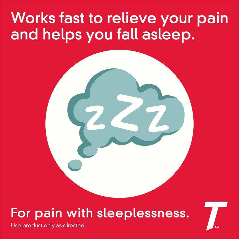 Tylenol PM Extra Strength Pain Reliever & Sleep Aid Caplets - Acetaminophen, 4 of 10